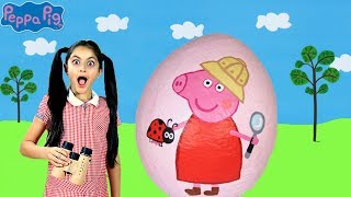 Peppa Pig Surprise Egg Opening! - Peppa Pig Nature Trail -Peppa Pig English Episodes