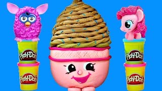 GIANT Play Doh Surprise Egg ICE CREAM DREAM from SHOPKINS