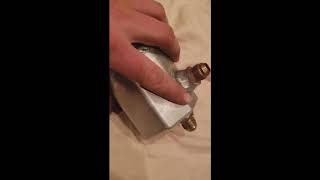Making a custom oil catch can from AC acumulator filter dryer