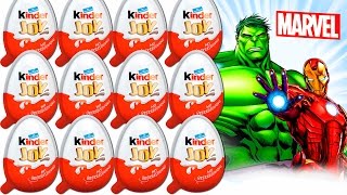 12 Jajko Niespodzianka Avengers MARVEL Heroes Kinder Joy Spiderman Captain America