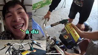 ngự bình vlogs - hướng dẩn khò làm  cổ drag xe điện độ