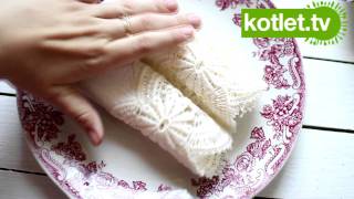 Serwetka fala na sztućce - KOTLET.TV