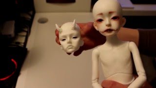 Resin comparison: Doll Family A head on a Dollzone MSD Boy body