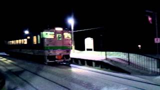 宗谷本線 蘭留駅 唯一の普通列車同士の交換(名寄行き333Dと旭川行き332D)