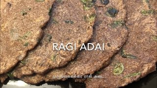 Murungaikeerai Ragi Adai (Tamil) | Healthy Breakfast
