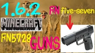 【Minecraft】MOD　FN5728Guns1.6.2　導入方法＆製作方法