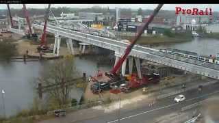 Film bouw fly-over sporen in Den Bosch