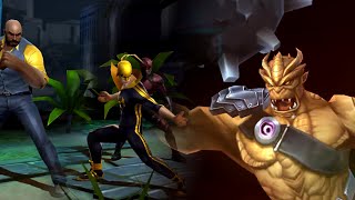 T2 Iron Fist, Luke Cage, Daredevil vs Black Dwarf [Marvel: Future Fight]