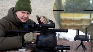 Как правильно установить, пристрелять прицел для охоты и отстрел Лешего в -15c