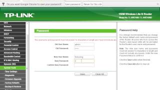 How to Change Administrative password on TP Link ADSL Router