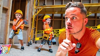 Sneaking Into TOP SECRET Spooky Construction Site!