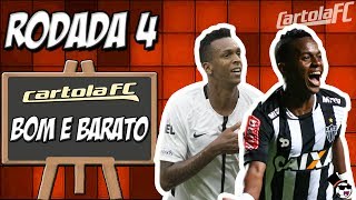 CARTOLA FC 2017 - RODADA 4 DICAS - BOM E BARATO