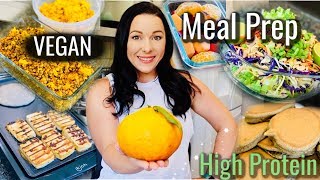 Back to School MEAL PREP Ideas! |  Vegan & High Protein!