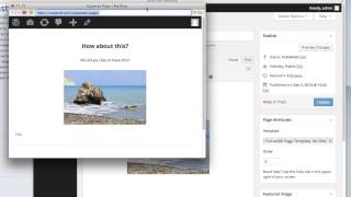 How to create a Squeeze Page or Landing Page for Free in Wordpress