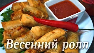 Жаренные Весенние роллы" Спринг роллы"из овощей и курицы -вкуснятина в качестве закуски