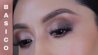 Como realizar maquillaje básico con pestañas postizas || paso a paso