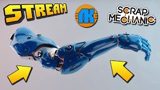 СТРОЮ МЕХАНИЧЕСКУЮ РУКУ для РОБОТА ЕГЕРЯ в СКРАП МЕХАНИК !!! STREAM по Scrap Mechanic !!!