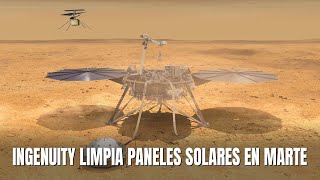 LIMPIEZA DE PANELES SOLARES EN MARTE - Ingenuity e Insight animación