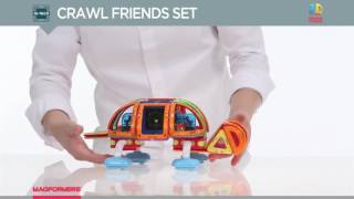 709006 Магнитный конструктор MAGFORMERS  MAGFORMERS CRAWL FRIENDS SET