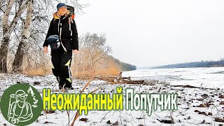 ???? Одиночный поход с ночевкой в гамаке зимой Неожиданный попутчик