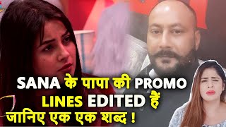 Bigg boss 13 | Shehnaaz dad promo lines V/s real lines ,each word