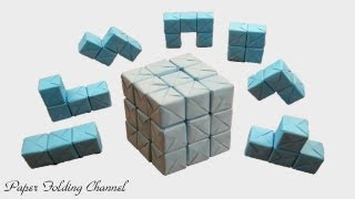 Origami Puzzle 3x3x3 3D Cube