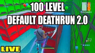 The 100 LEVEL DEFAULT DEATHRUN 2.0! (Fortnite Creative)