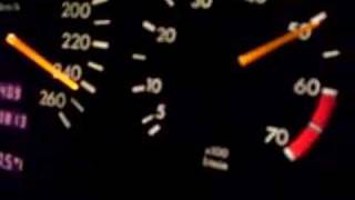 Mercedes SEL500 on German Autobahn