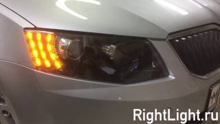 Skoda Octavia A7 Тюнинг фар