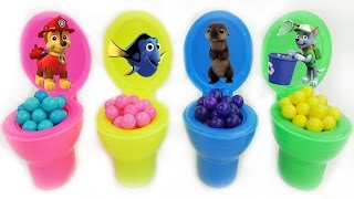 Finding dory toys in gumball candy