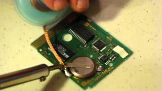 Changing a Battery in an Old GameBoy Game Cartridge