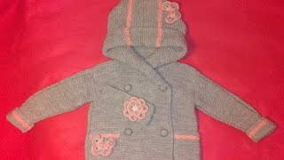 ЖАКЕТ "ДЮФФЕЛЬ" "Duffel".Кофта с капюшоном.Вязание спицами.Кофта с косичками спицами для девочки.