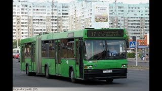 Автобус Минска МАЗ-105,гос.№ АА 6013-7, марш.17 (09.08.2018)