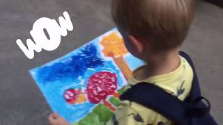 Марк на уроке рисования! Рисуем картины. Mark drawing a picture. Make a great pictures.   .