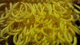 Вытянутые петли "изнаночные" (вниз) Вязание крючком Урок 26 Crochet: Elongated "purl" knots (down)