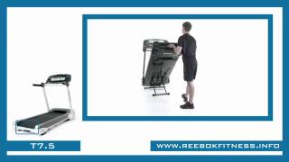 Складывание и перемещение беговой дорожки REEBOK Т 7.5