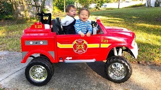 Surprised Them With A Monster Truck For Christmas! (and they almost crashed it!!)