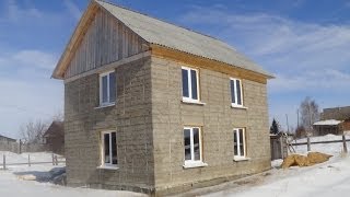 Как построить дом своими руками из Опилкобетона Арболита Народный строитель Андрюха