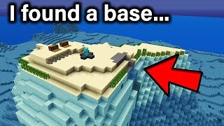 I found a base in the middle of the ocean... - Minecraft PVP