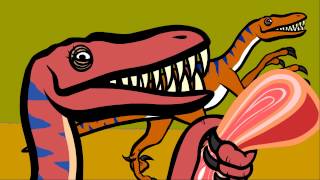 Le velociraptor Le dictionnaire sur les dinosaures Dessin animé éducatif Genikids