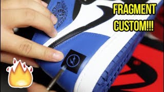 AIR JORDAN 'FRAGMENT' 1 CUSTOM + TUTORIAL!!!
