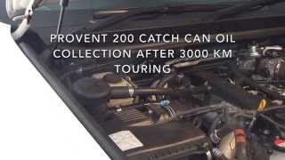 Prado 150 catch can results after 3000kms touring
