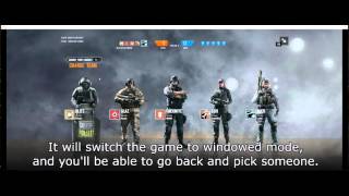 Rainbow Six Siege - R6 Loading Screen bug fix (NO LONGER WORKING SINCE OP. HEALTH)