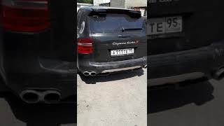 Звук выхлопа магнум тех арт бочка на порше Каен турбо 957