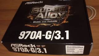 Распаковка Asrock 970a-g/3.1. Отличная материнская плата.  #мояраспаковка