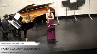 Dinant 2014 - Fateyeva, Asya (Sonate by William Albright)