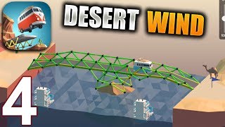 POLY BRIDGE Walkthrough Gameplay Part 4 - Desert Wind Levels 6-10 (iOS Android)