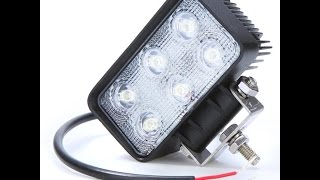 Фара дополнительного освещения LED 18W (6 сверхярких диодов, одного 3Ватт)