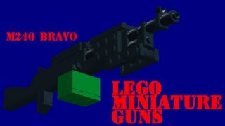 LEGO Miniature Guns: M240 Bravo Machine Gun