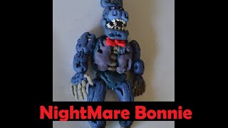 Tutorial- Nightmare Bonnie - FNAF4 - plastilina - figura - clay
